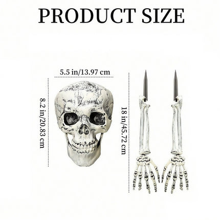 Halloween Skeleton Stake Decorations, Realistic Skeleton Arm Leg Bones, Spooky Yard Garden Halloween Decoration