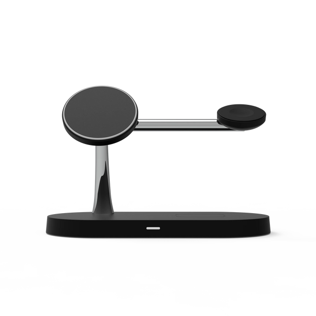3 in 1 Wireless Charger Stand Magnetic For iPhone 12 13 14 15 Fast Charging Station for Apple Watch 9 8 7 6 5 Airpods 2 3 Pro