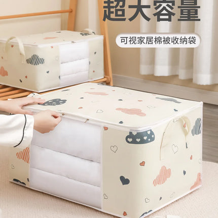 Big Capacity Storage Bag 4/2/1PCS Quilt Clothes Moisture Dust Proof Proof Organizer Duvet Blanket Sorting Bags Luggage Bag