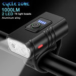 BK02 Bike Light T6 LED USB Rechargeable Bicycle Lights 6 Modes MTB Flashlight Bicycle Headlight for Cycling Bicycle Front Lamp
