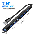 7-IN-1 Black USB