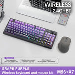M96 Bluetooth Keyboard Wireless FREEWOLF Screen Gaming Keyboard,Electronic Screen, Multi-Device Connection,Ergonomics Gaming