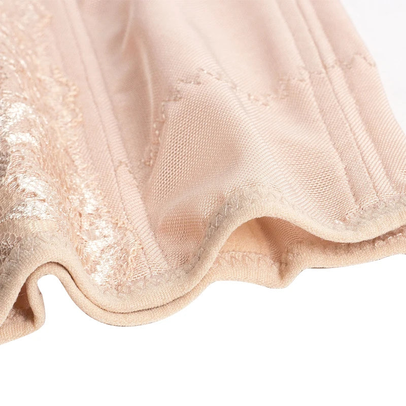 Mesh Embroidered Corset Body Shaper faja Waist Trainer Original Colombian Girdles For Women Belly Tightening Control Shapewear