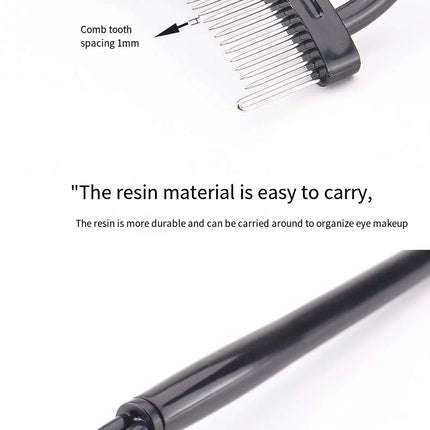 Eyelash Separator Metal Teeth Straight Eyelash Curler Beauty Makeup Stainless Eyelash Brush Comb Mascara Curl Makeup Tool