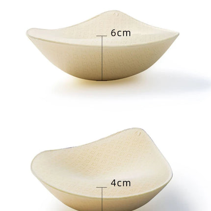 1Pair Thick Latex Bra Pads Push Up Breast Enhancer Removeable Bra Padding Inserts Cups For Women's Bras Swimsuit Bikini Padding