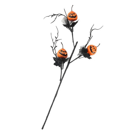 Halloween Decoration Maple Leave Ghost Desktop Ornaments Mini Skull Luminous Horror Eyeball Halloween Party Favors Home Decor