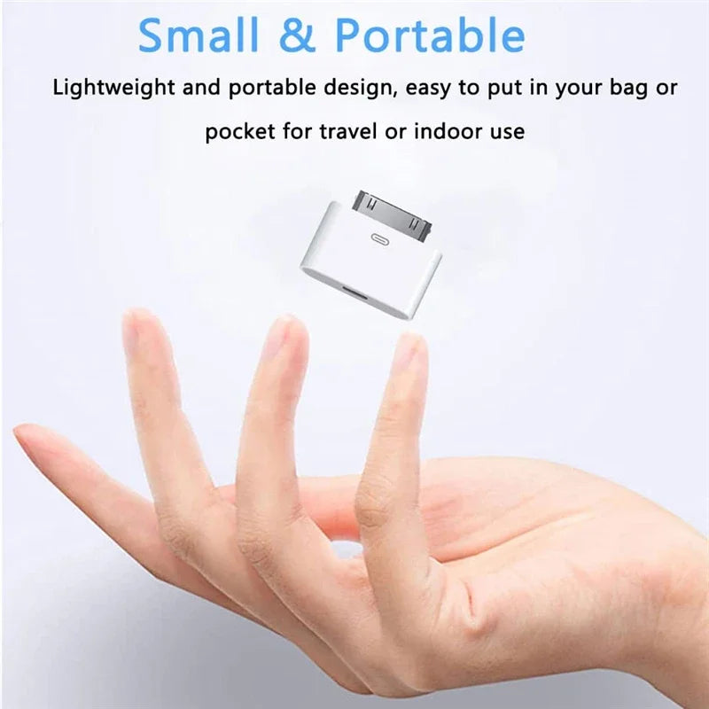 Lighting To 30Pin Adapter 8Pin Male To 30 Pin Female Charging Sync Converter for IPhone 4 4S IPad 2 3 IPod Touch Charger Cable