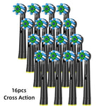 16/20PCS Brush Head nozzles for Oral B Electric Toothbrush Replacement Head Refill Sensitive Floss Cross Action for Oralb