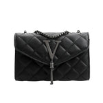 Black Luxury Handbags And Purse Women PU Leather Messenger Shoulder Bag Plaid Female Crossbody Bag Tassel Quilted Brand