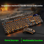 KM320 Keyboard And Mouse Set Waterproof Luminous Game Backlit Keyboard