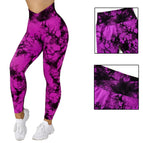 Tie dyed rose red / S