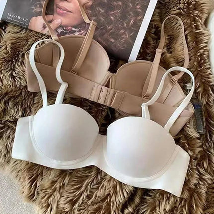 Seamless Bras For Women Soft Underwear Push Up Bra 1/2 Cup Bralette Comfort Invisible Brassiere Nonwire Simple Sexy Lingerie