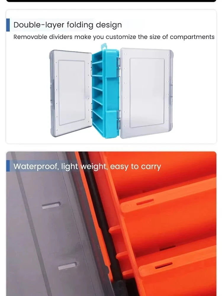 SHIQIAN Fishing Accessories Box U Size Wooden Shrimp Box Bait Box Storage Box VIB Minobo Climb Transparent