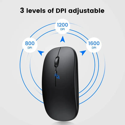 Xiaomi 2.4GHz Bluetooth Mouse Wireless USB Rechargeable Silence Ergonomics Double Model Mini Portable DPI Readjustable Keyboards