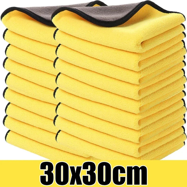 Wholesale Double Sides Car Microfiber Cloths Super Absorbent Washing Drying Cleaning Towels Auto Detailing Towel Rags Clean Tool