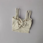 Women's Sports Bras Fitness Top, Sexy Lingerie, Push Up Fixed Pad, Yoga Bra, Back knotted Underwear, Running Vest, Gym Tops