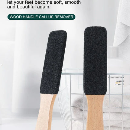 1PCS Professional Pedicure Rasp Tool for Dead Skin Crack Heels Beech Wood Foot File Rasp Callus Remover Foot Scrubber
