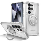 Transparent / Case & Holder / For Galaxy S24Plus