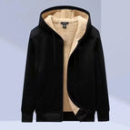 XXXL / Black zipper lambswool