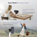 Magnetic Phone Grip with Remote Control Portable Shooting Handle for iPhone Vlog Videos, Easy One-Hand Operation