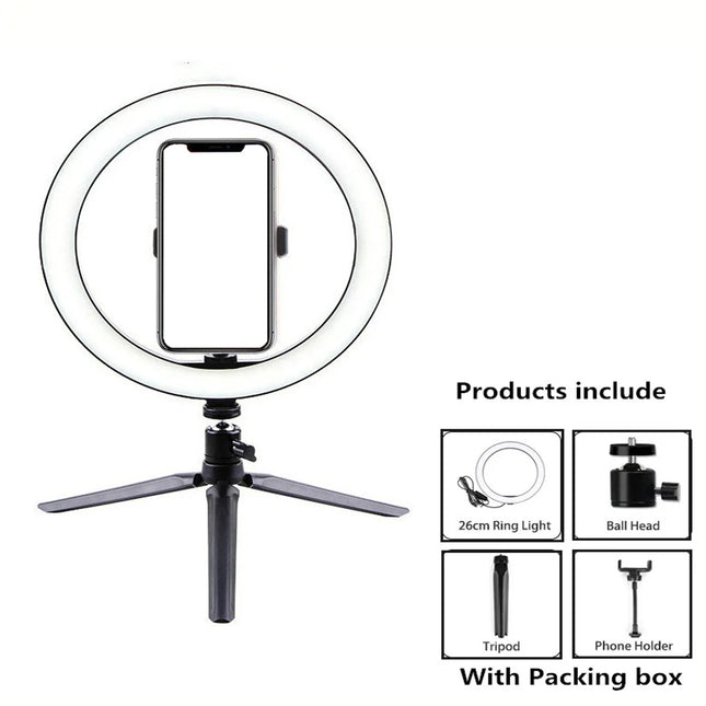 26 cm shooting light 26 cm light ring + tripod stand