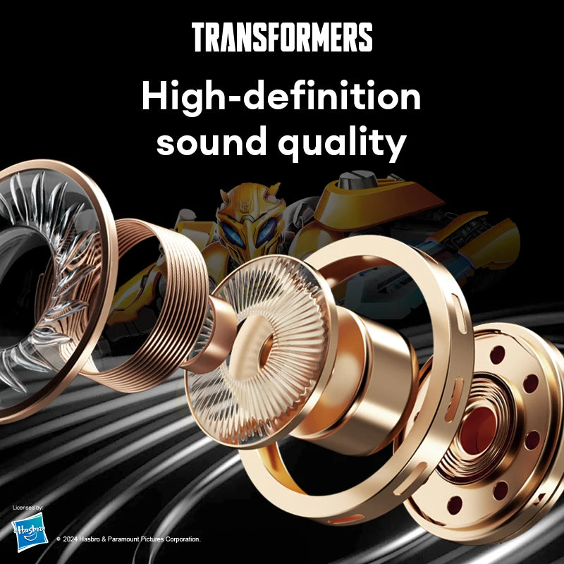 Genuine TRANSFORMERS TF-T51 Bluetooth Wireless Earphones Low Latency Gaming Earbuds Long Endurance High Music Headphones Choice