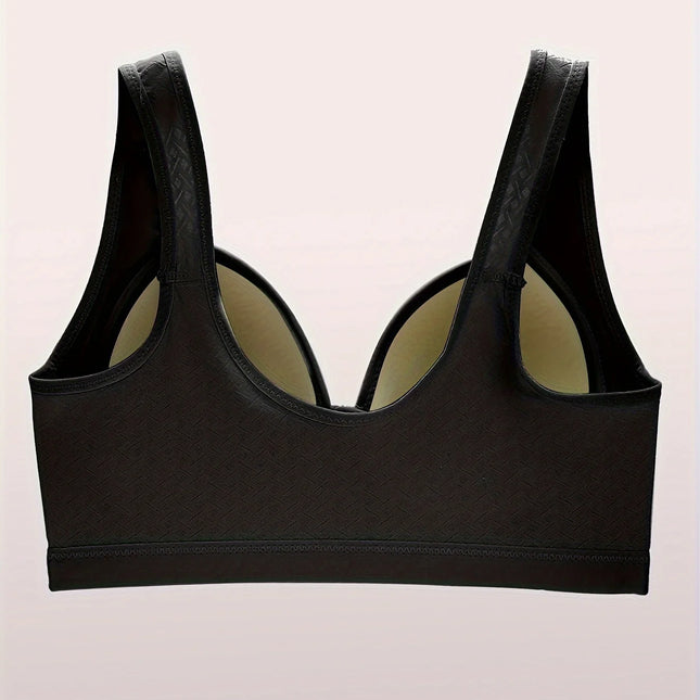 Comfortable Wireless Bra with Thin Cotton Cups Breathable Supportive and Shaping – Floral Print Lightly Padded@T36