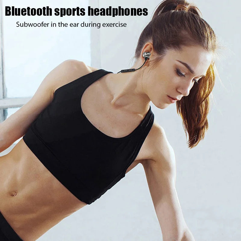 Magnetic Wireless Sports Neckband With Mic