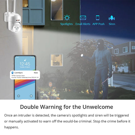 4MP PTZ WIFI IP Camera 1080P CCTV Surveillance Security Protection Wi Fi Outdoor 4X Digital Zoom Street CamHipro CamHi Camara