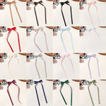 2pcs 2024 New Cute Ribbon Bow Headband Long Tassel Hair Clip Women's Hair Accessories Girls Party Headwear Side Clips Wholesale