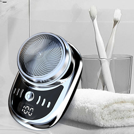 Mini Afeitadora Eléctrica De Viaje Para Hombre, Máquina De Afeitar Con Carga USB, Lavable, Para Barba Y Cara, Tama?o De Bolsil
