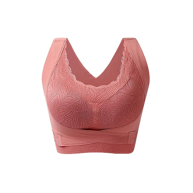 FallSweet Push Up Bra for Women Seamlesss Sport Bras Top Comfort Without Underwire Bralette Sexy Cross Back Bra Brassiere Femme