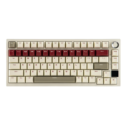 Ajazz AK820 Pro 75% Gasket-mounted Bluetooth 5.1/2.4G Wireless/Type-C Wired Mechanical Keyboard with TFT Screen for Mac/Win