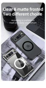 2025 Fashion Magnetic Case For Google Pixel 9 Pro 8 8A 7 10 Dull Polish Wireless Charger Cover Anti-knock Cases For Pixel 9A 7A