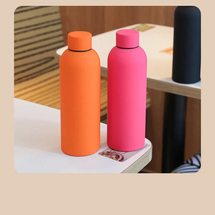 Lilo&stitch Insulated Cup Angel Sports Small Mouth Bottle Colour Double-layer Vacuum Stainless Steel Cola Coffee Frosted Bottle