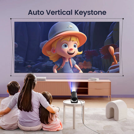Wimius L1 Mini Projector Support 1080P Android 11 4K Projector 300 ANSI WiFi BT5.0 Auto Keystone Portable 270° Rotable Projector