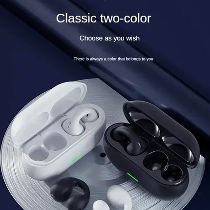 NEW Bluetooth 5.3 Wireless Bone Conduction Headphones T75 Clip Ear Music Noise Canceling Headset HD Call Sports Gaming Earphone
