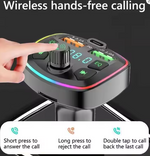 Car Charger FM Transmitter Bluetooth 5.0 – Hands-Free Calling, Dual USB & PD 3.1A Fast Charging, MP3/TF Card/U Disk/AUX Music Player