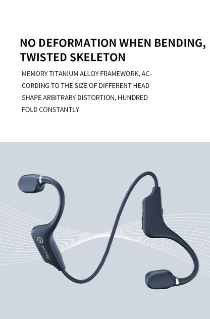 #Sanag A5X Bone Conduction Wireless Sport Headphones Bluetooth Open Ear Design Earphone 3D Stereo Sound Headset