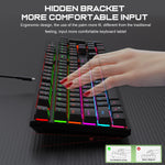 Mechanical Keyboard Wired 16 RGB Backlit 61/87/104Key Esports Gaming Keyboard Hot-Swappable Ergonomic Keyboard for PC Laptop