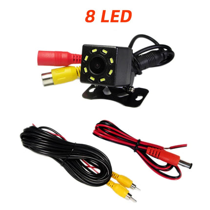 Wide Angle Car RearView Camera 4/8/12 LED Night Vision Reversing Auto Parking Monitor CCD Waterproof HD Video
