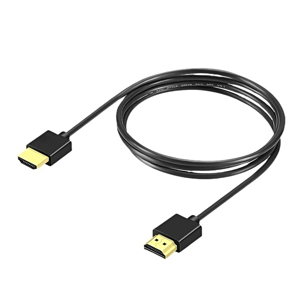 Thin HDTV Cable 4K 2.0 Slim HDTV Male to Male Cord For PC Splitter Switcher Monitor Audio Video Cable Thin HDTV 1M 1.5M 2M 3M