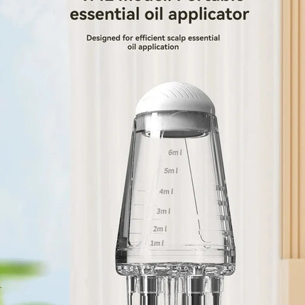 Scalp Applicator Hair Regrowth & Styling Solution Guide Comb Hexagon Head Oil Roller Ball Massage Comb Massage Relaxation Tools