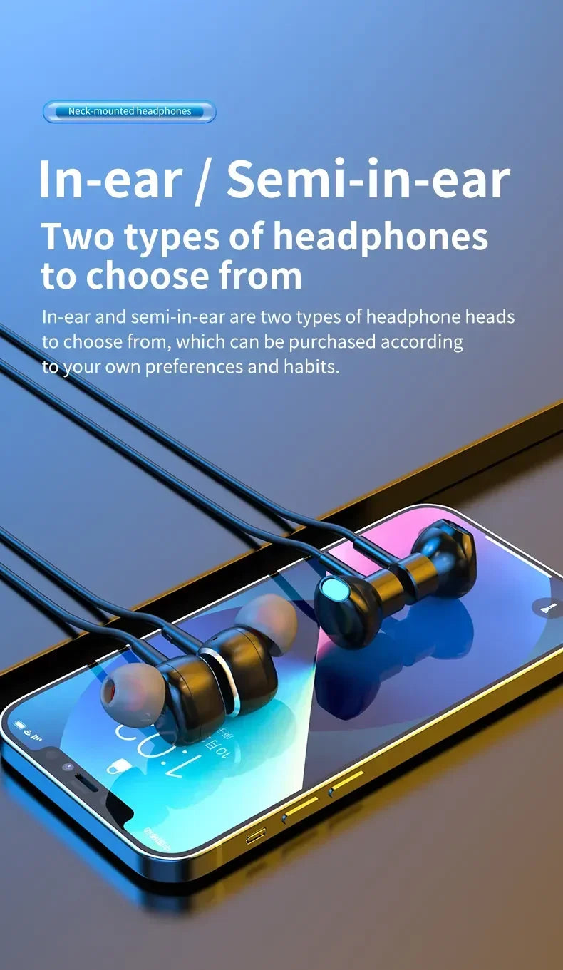 10000Hours Playback Wireless Headphones Neckband Earphone Bluetooth Bass Headset Sports Waterproof Earplugs Can Be As Power Bank