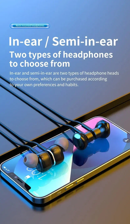 10000Hours Playback Wireless Headphones Neckband Earphone Bluetooth Bass Headset Sports Waterproof Earplugs Can Be As Power Bank