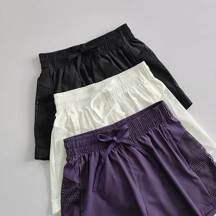 Women's Yoga Shorts High Waist Sport Fitness 2 in 1 Workout Shorts Running Pants Sports Shorts Casual Gym Quick Drying Shorts