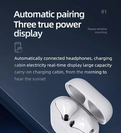 PRO4 Wireless Bluetooth Earphones Headphones Outdoor Sport Headset 5.3 With Charging Bin Display Touch Control Earbuds for Muisc