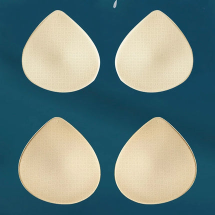 1Pair Thick Latex Bra Pads Push Up Breast Enhancer Removeable Bra Padding Inserts Cups For Women's Bras Swimsuit Bikini Padding