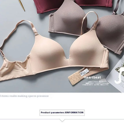 Ultra Thin Sexy Ice Silk Wireless Bra For Women Sexy Gather Underwear Push Up Simple Lingerie Seamless Brassiere Bralettle