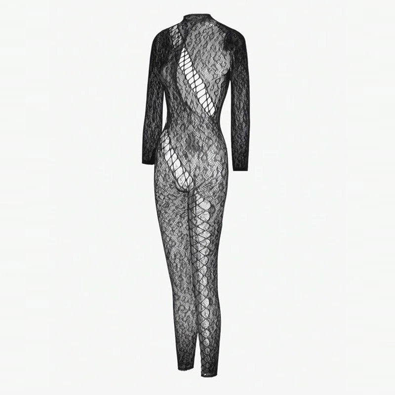 Crotchless Sex Bodysuits Transparent Bodystocking Hollow Bold Body Suit Backless Pantyhose Erotic Costumes Sexy Fishnet Lingerie